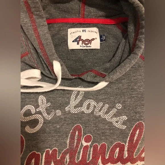 St. Louis Cardinals thin hoodie with front pouch, L - Picture 3 of 12